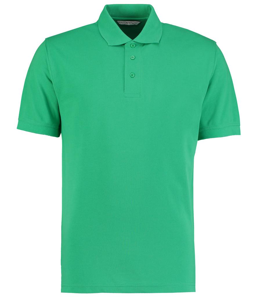 kelly green kustom kit polo shirt