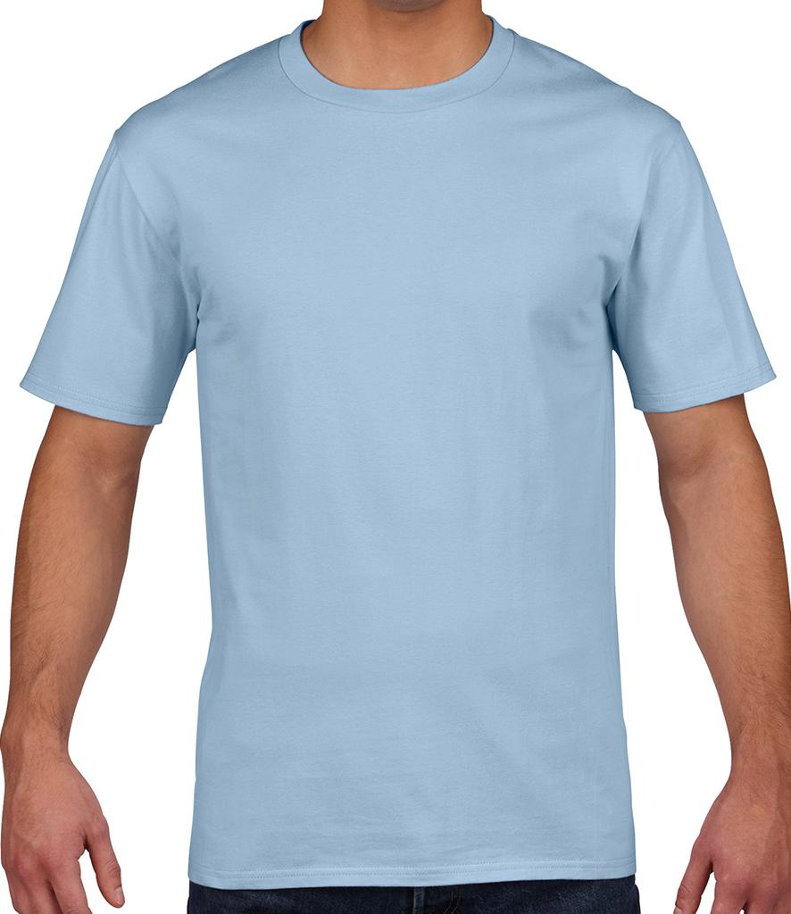 light blue premium gildan tshirt