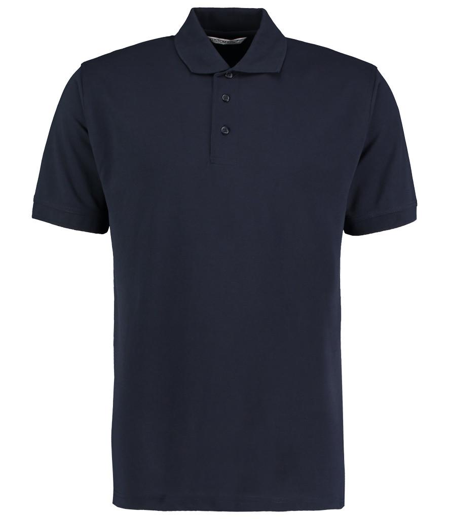 navy blue kustom kit polo shirt