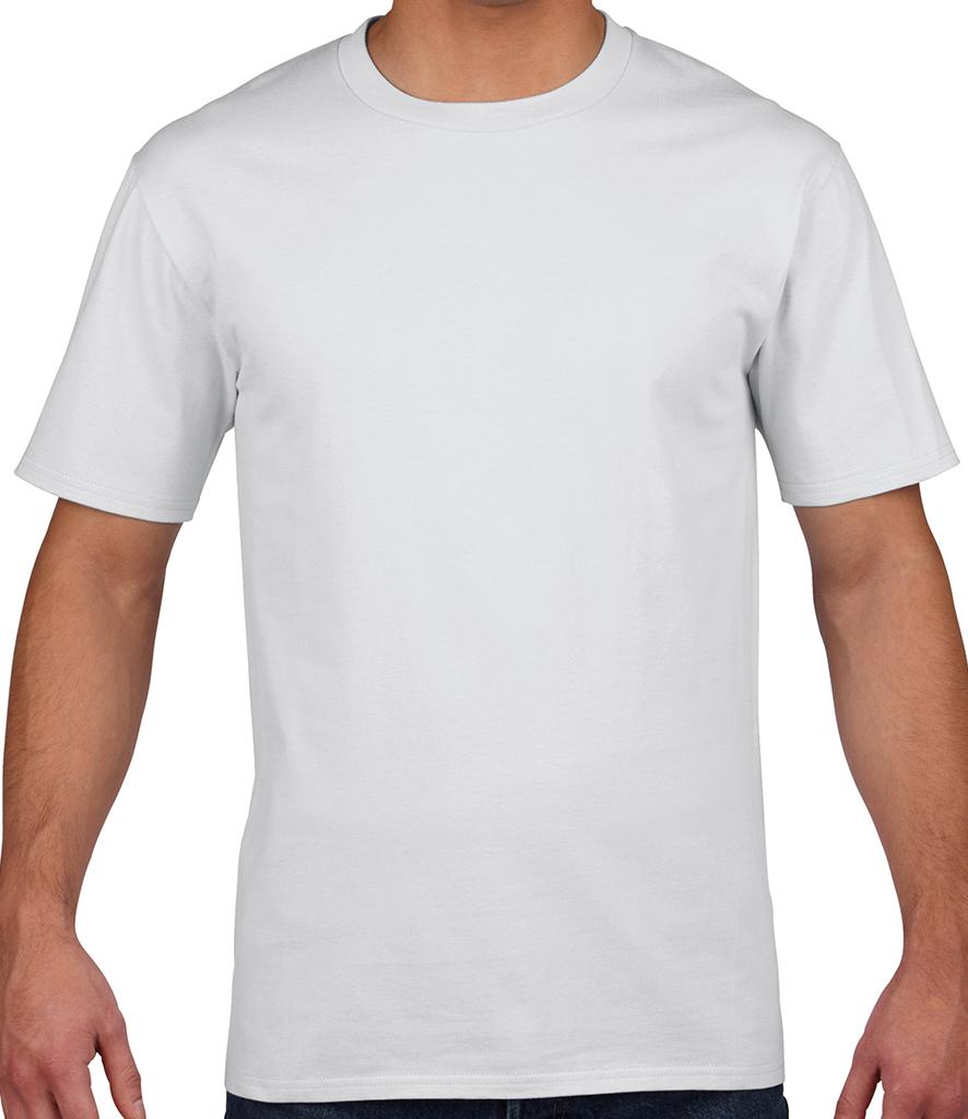 white premium gildan tshirt