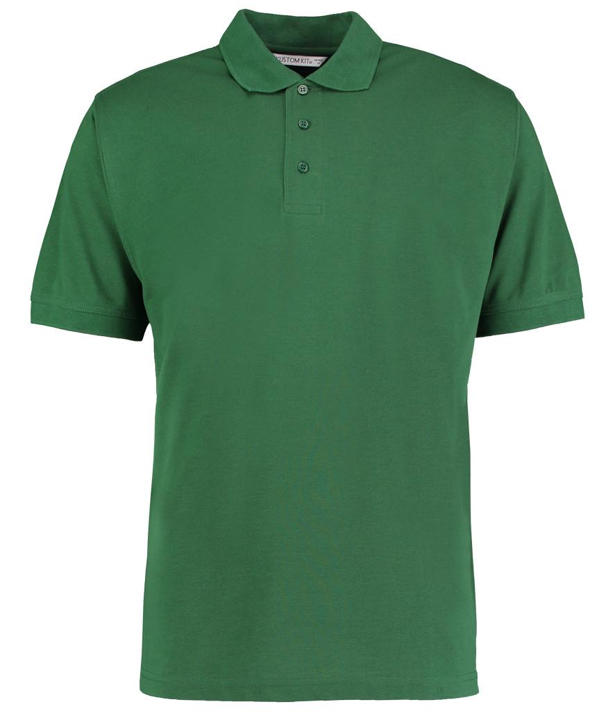 bottle green kustom kit polo shirt