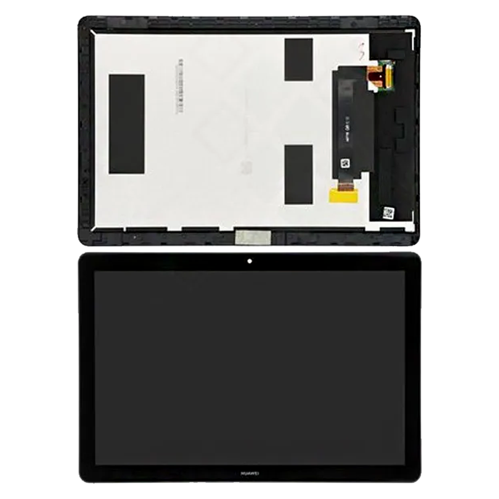 GSMOK - LCD + TOUCH PAD COMPLETE HUAWEI MEDIAPAD T3 10.0 AGS-W09 WITH FRAME  BLACK 02351JGC 02351SYF 02351JGD 02351SYG ORIGINAL SERVICE PACK