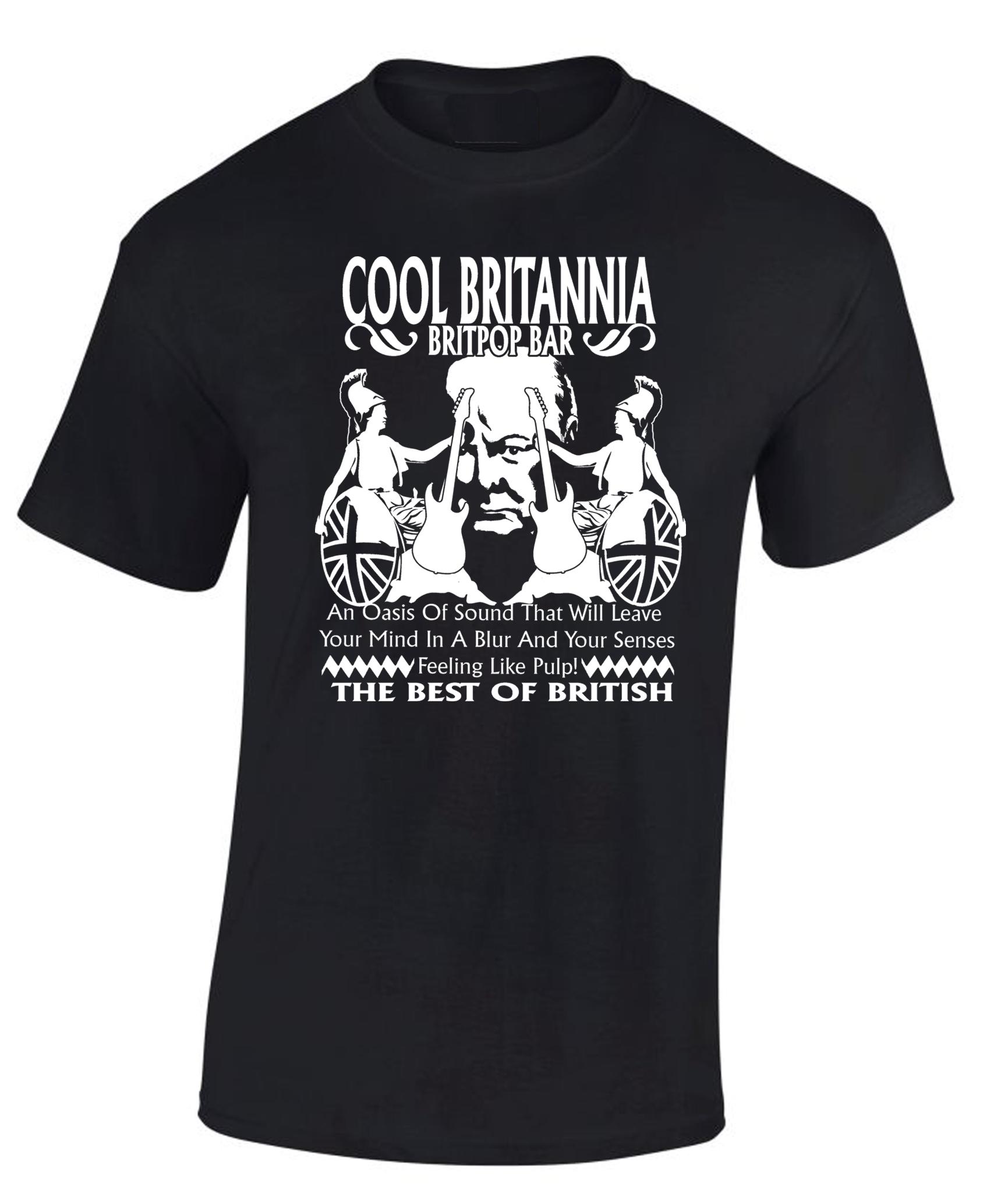 Britpop Inspired Original Design Men's T-Shirt The 90's Blur Oasis Pulp ...