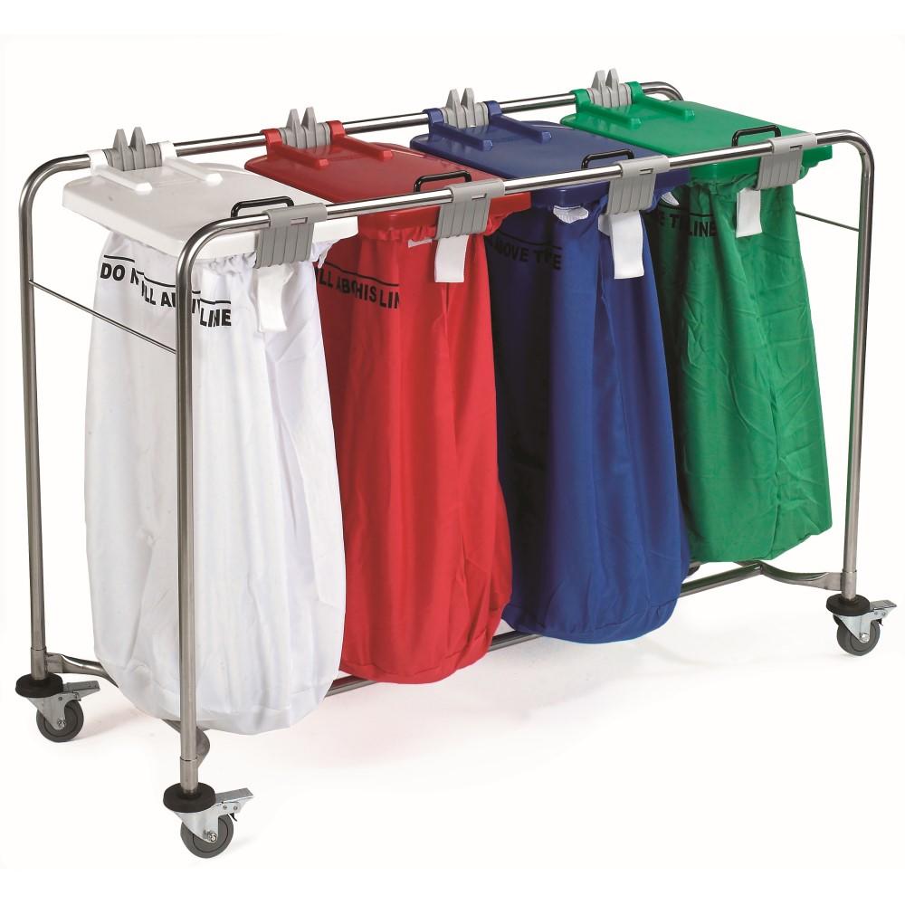 Laundry Trolley with Coloured Lid