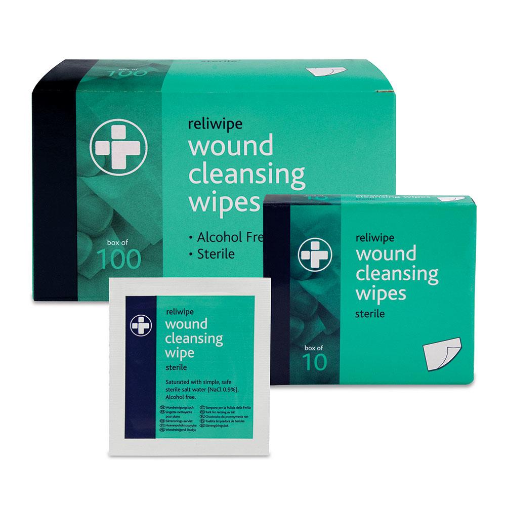 Wound Cleansing Wipes Alcohol Free (10 pack)