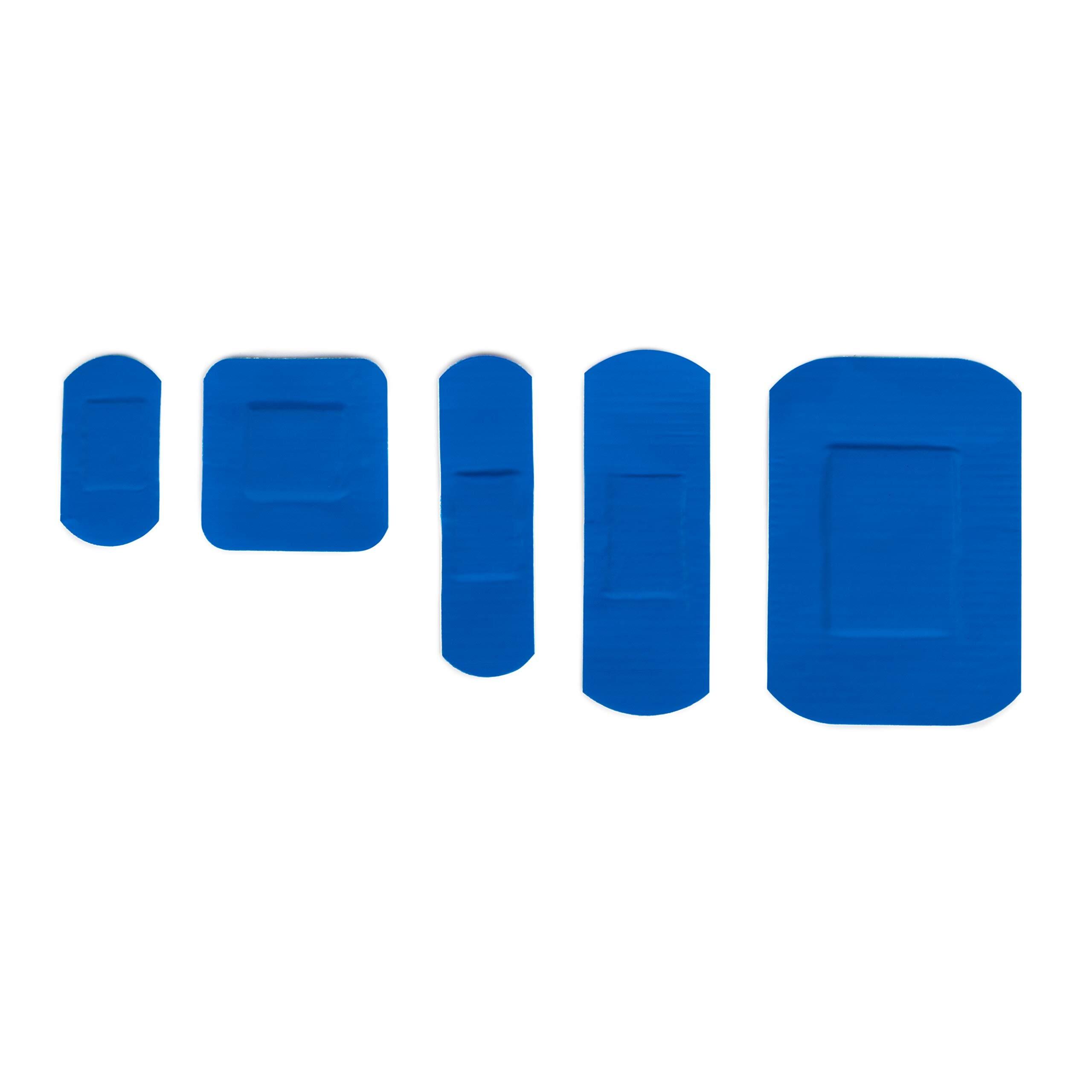 Assorted Blue Washproof Plasters (100)