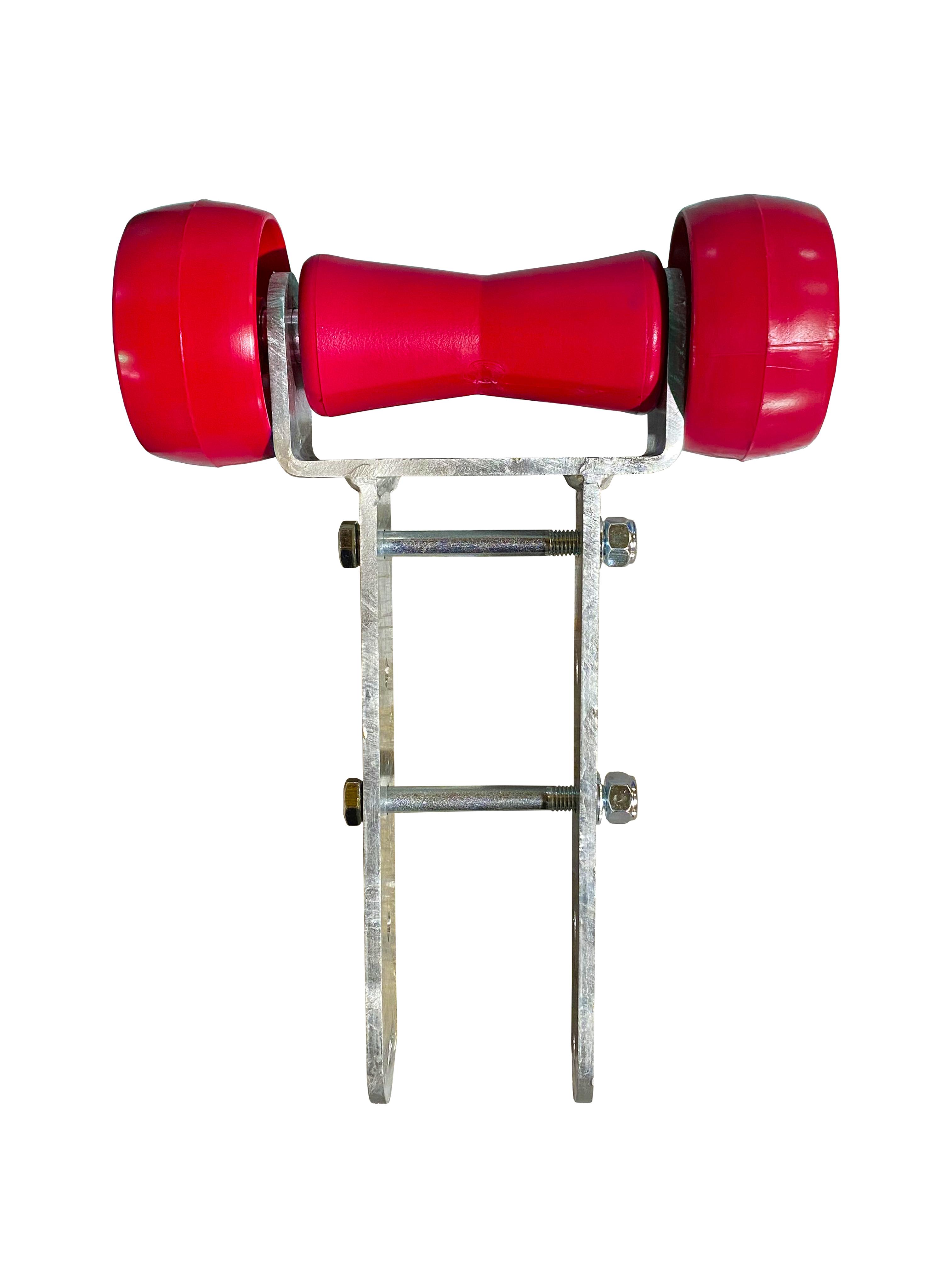 LS Engine Stand For Chevy GM V8 Motors - Compact Design With 360° Castor Wheels & 12" Ground Clearance - Red