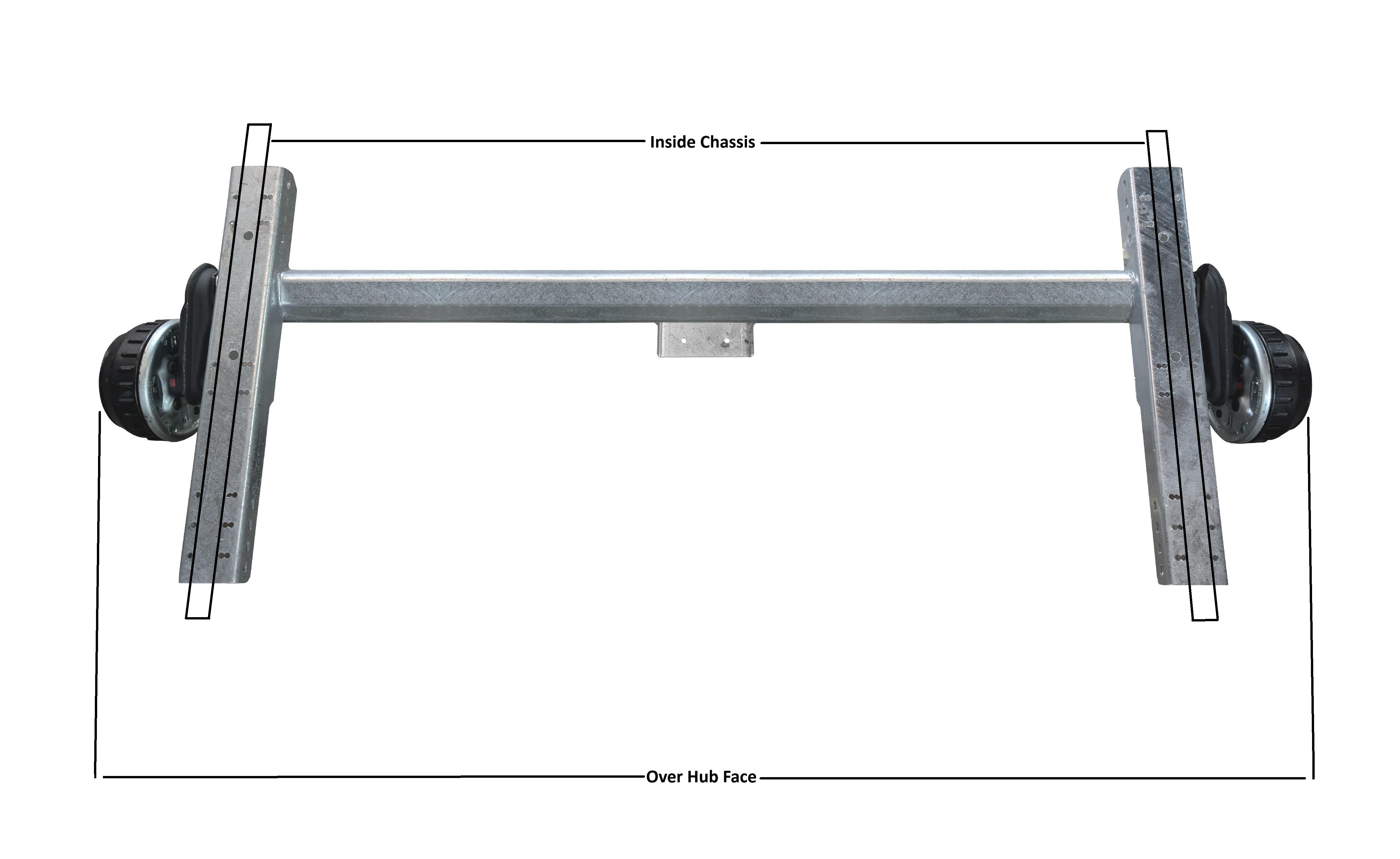 AL-KO 1300kg Wide Galvanised Boat Trailer Axle