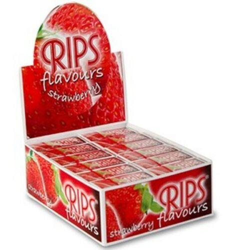 Rips ''Strawberry'' Flavoured Cigarette papers on a roll Various Variations