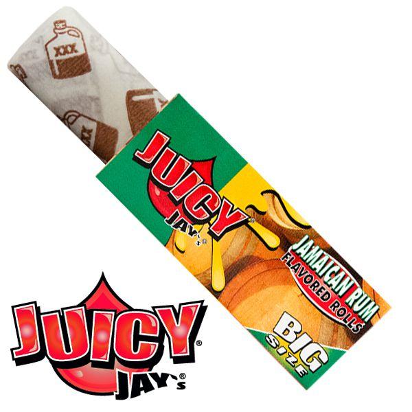 Juicy Jays ''Jamaican Rum'' Flavored Cigarette Rolling Papers on the Roll