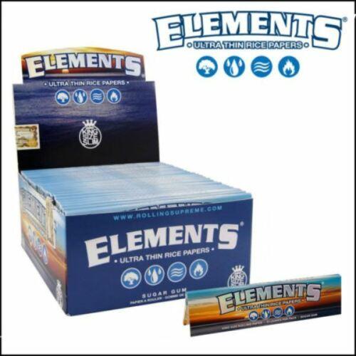 Elements Supreme 12 Inch Super Size Ultra Thin Rice Rolling Papers with Magnetic Closure 1 Booklet 