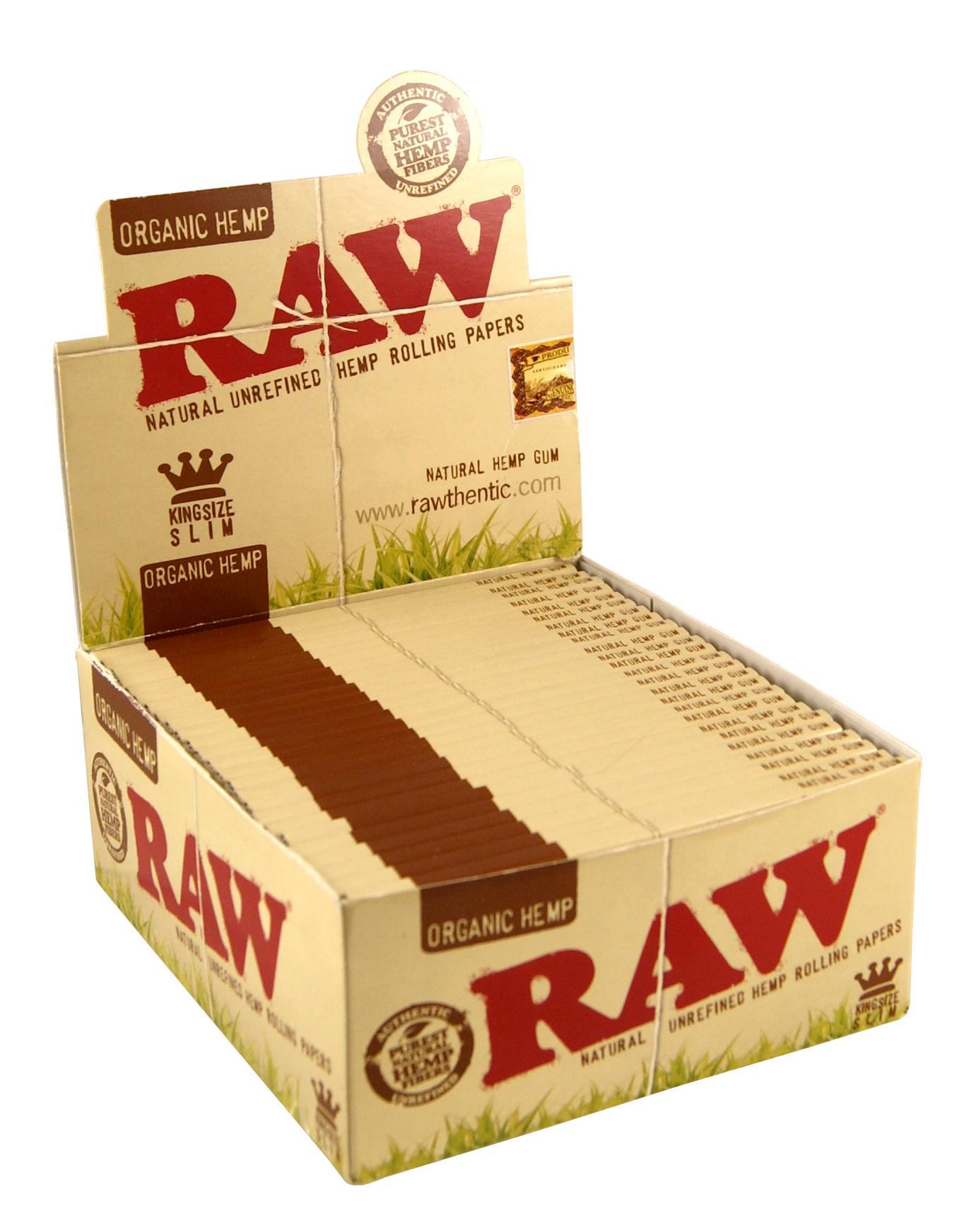 Raw Organic King Size Slim Rolling Papers 2180