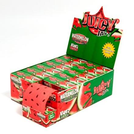 Juicy Jays ''Watermelon'' Flavoured Cigarette Rolling Papers on the Roll