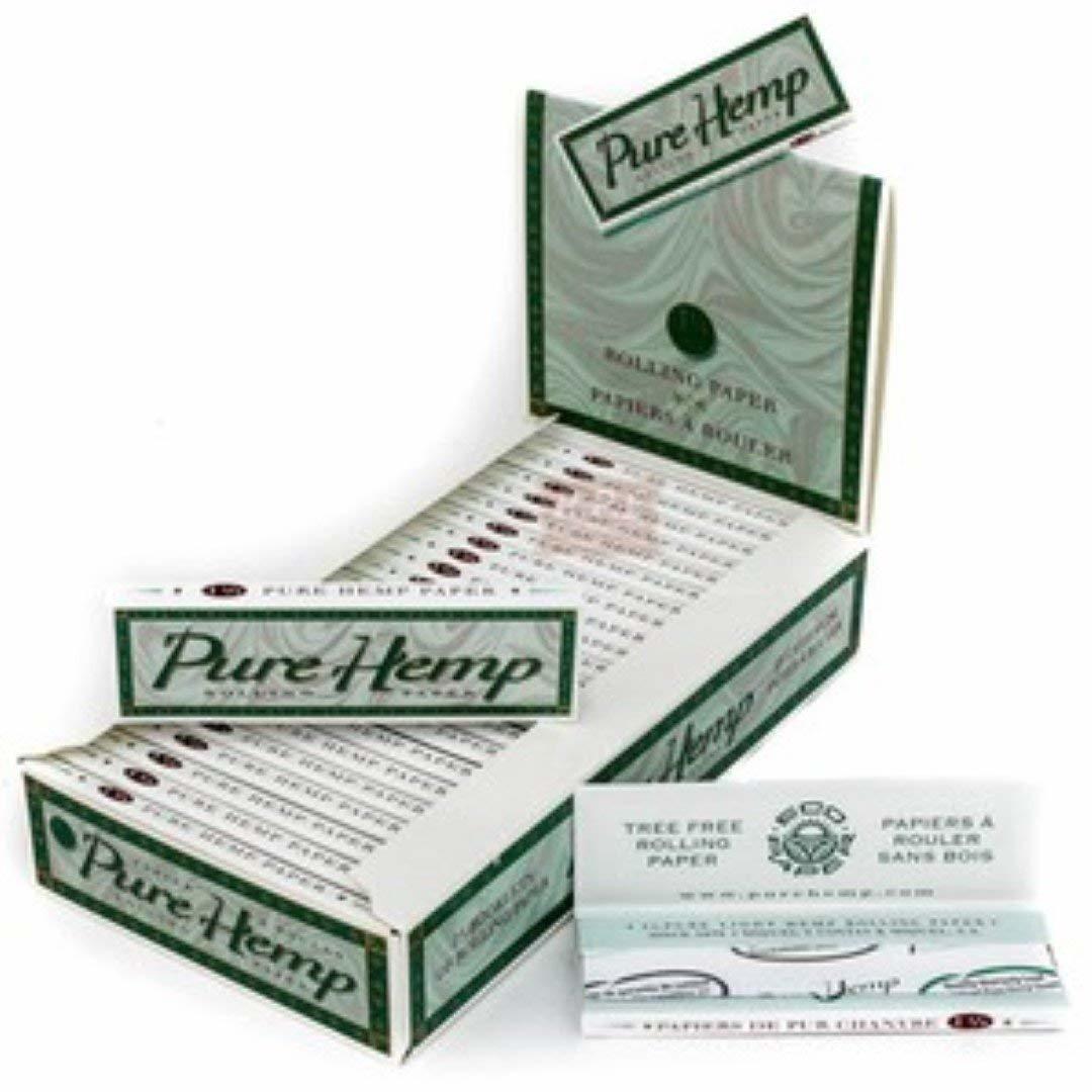 Pure Hemp Brand 1-1-4 Size Cigarette Rolling Papers