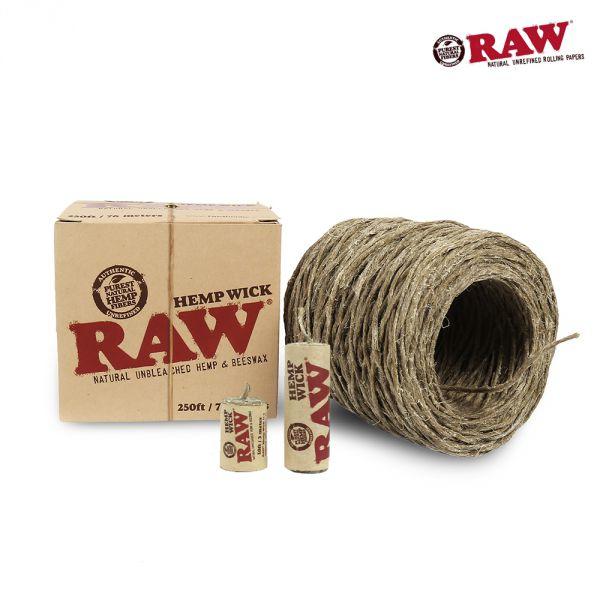 Raw Natural Unbleached Hemp & Beeswax Wicks Various Sizes