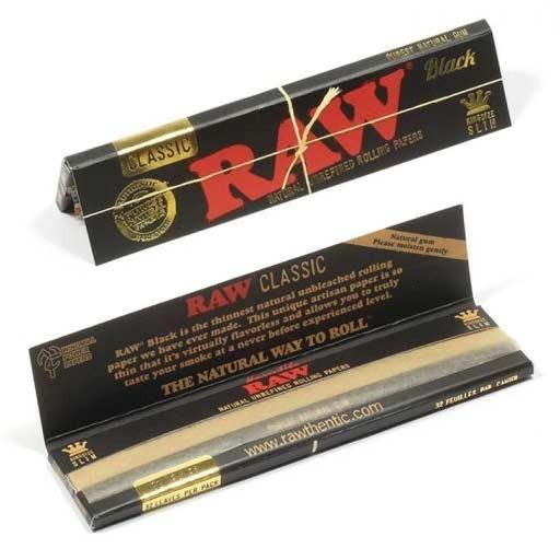 Raw Black King Size Slim Rolling Paper