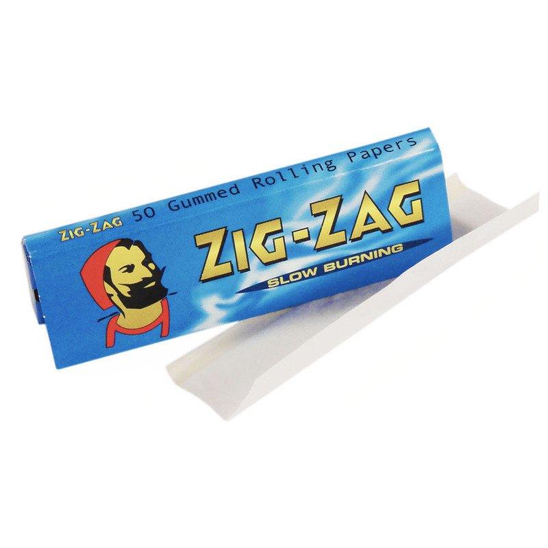 Zig Zag Blue Standard Size Slow Burning Rolling Papers