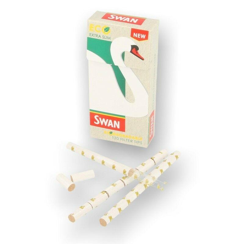 Swan Eco Extra Slim Biodegradable 5mm Diameter 120 Per Pack Filter Tips