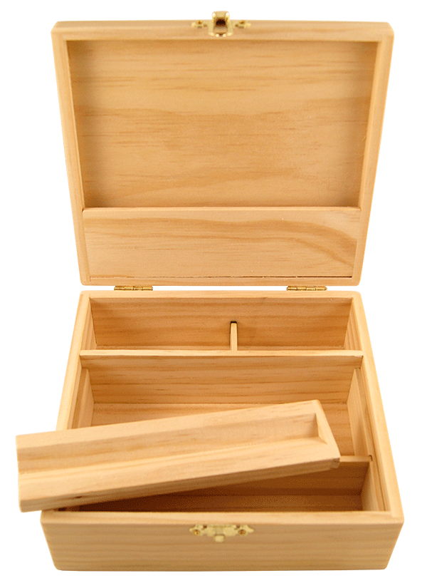 Rolling Supreme Large Storage Wooden Rolling Box