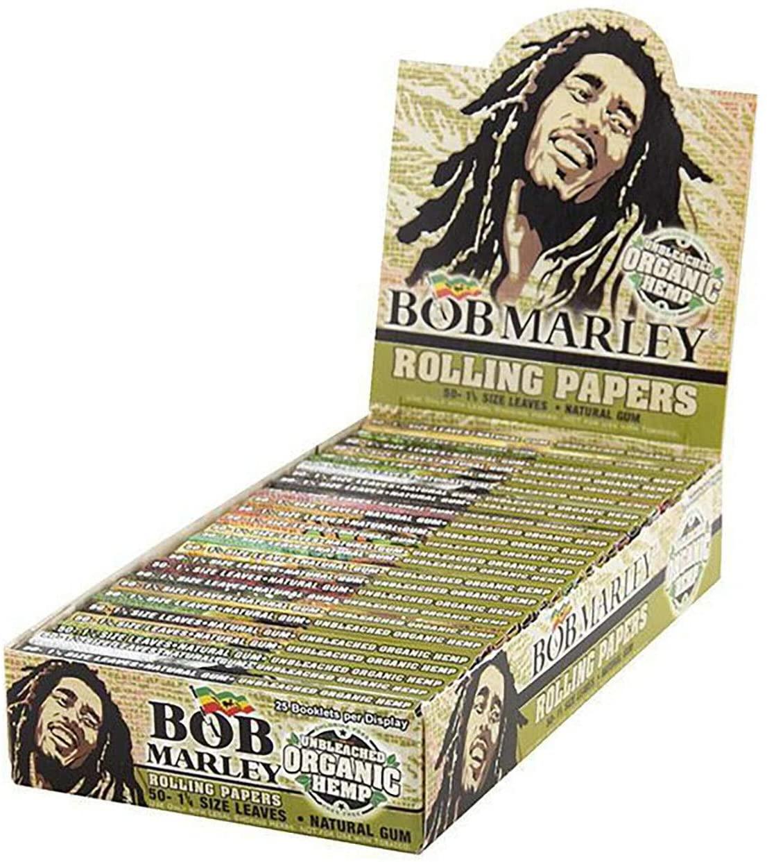 Bob Marley Unbleached Organic Pure Hemp 1-1-4 Size Rolling Papers