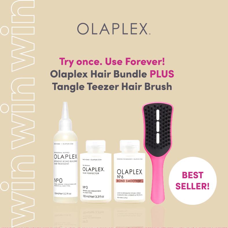 WIN an Olaplex Hair Bundle PLUS Tangle Teezer Hair Brush
