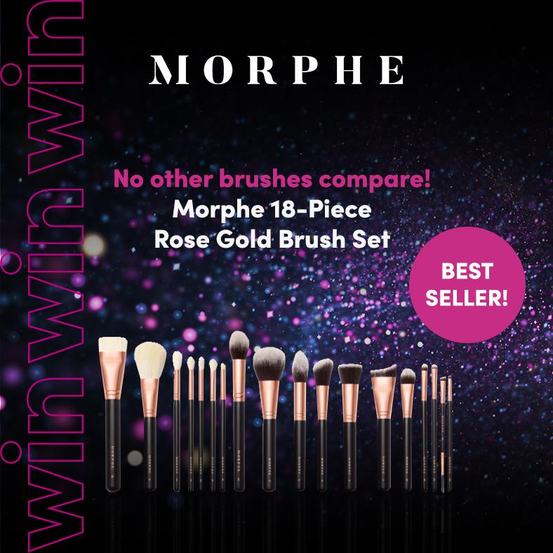 WIN a Morphe Stroke of Luxe 18-Piece Rose Gold Brush Set