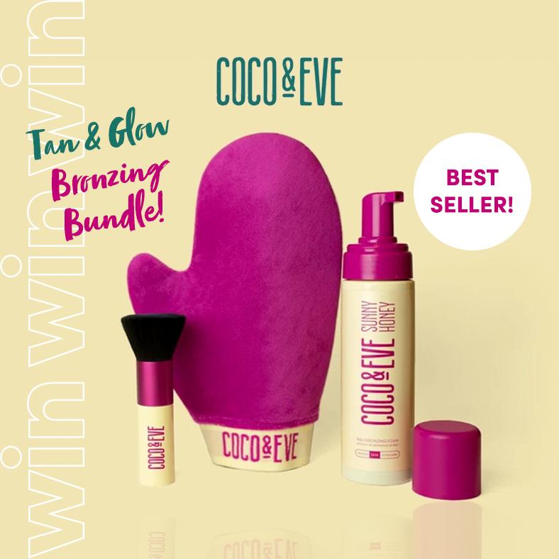 Win a Coco & Eve Bronzing Bundle Kit with Deluxe Exfoliating Mitt