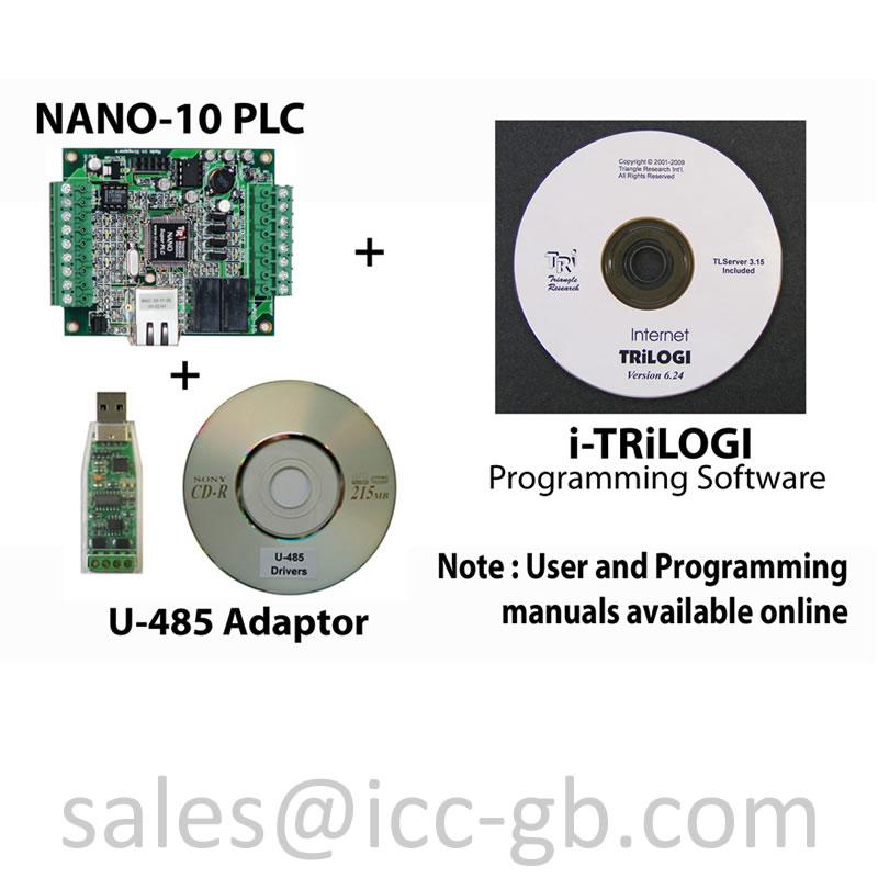 Triangle Nano-10 PLC U-485 i-TRiLOGI Software NANO-10-STK