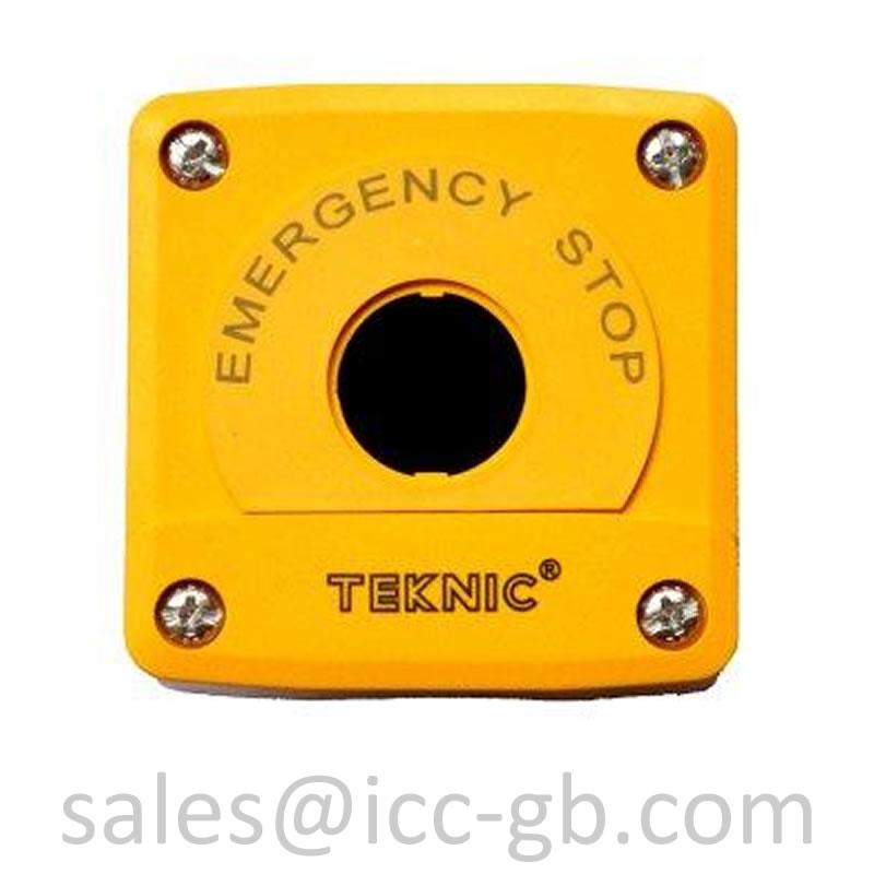 Teknic Push Button Station For 1 Act Yellow Lid 2PBS001Y