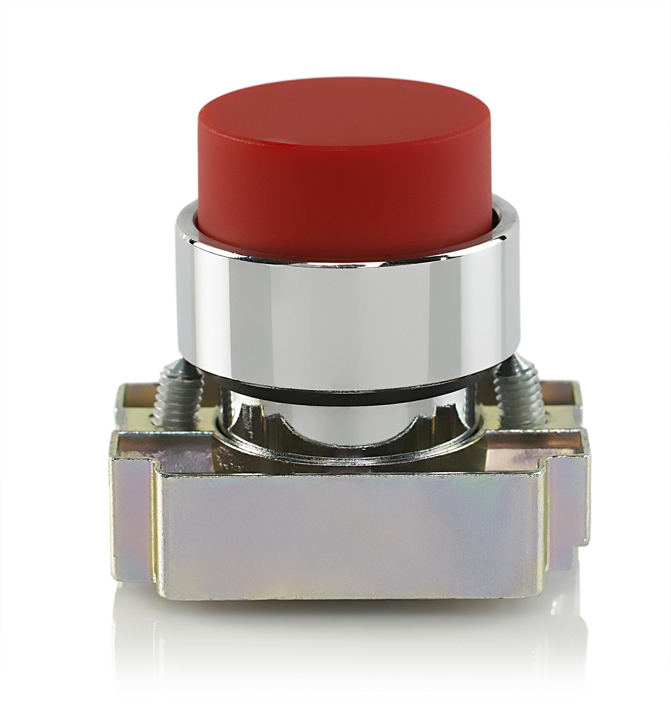 Teknic Red Projecting Push Button 2AP4
