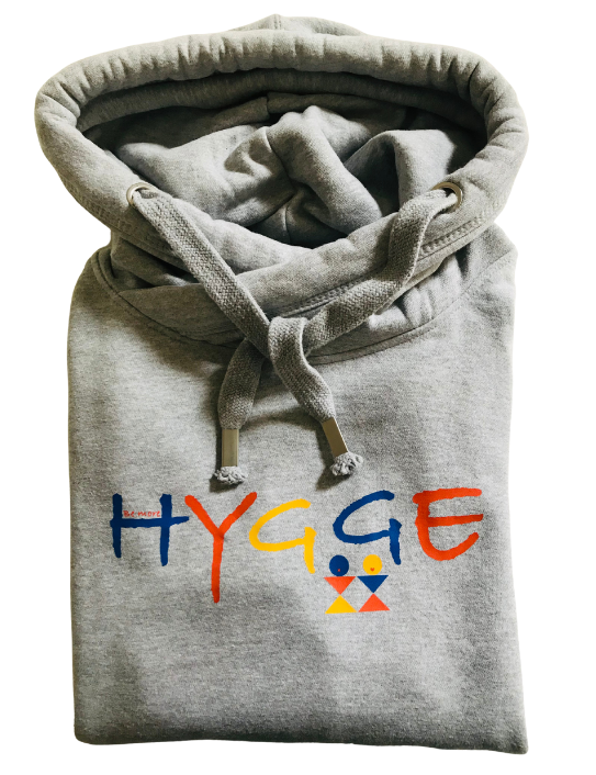 Grey Hygge cross neck hoodie