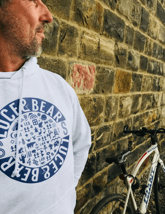 Man wearing ash healing hoodie