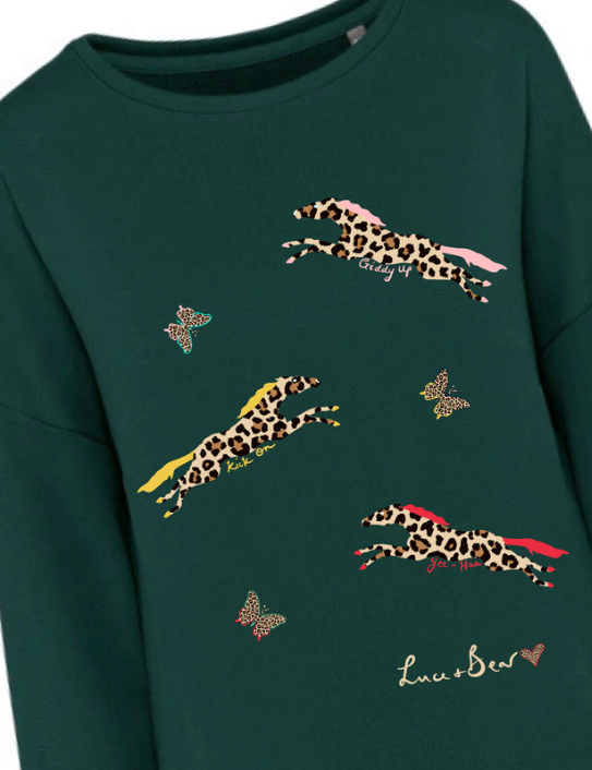 Close up of Fire Horse Sweatshirt