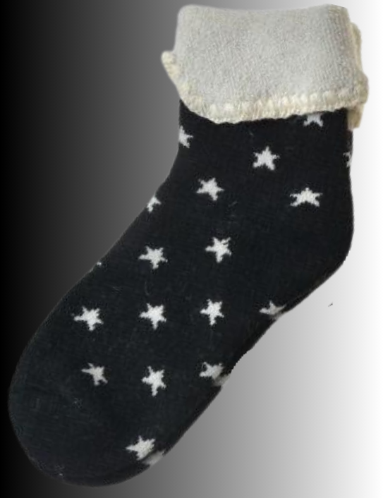 Black You’re a Star cashmere blend socks