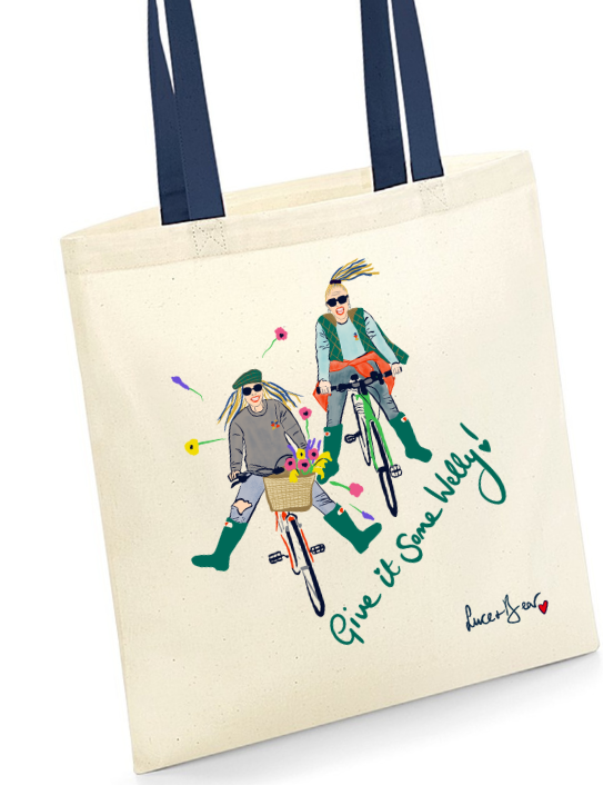Natural Give it Some Welly Tote bag