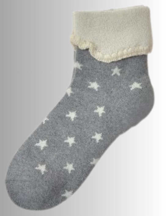 Light grey You’re a Star cashmere blend socks