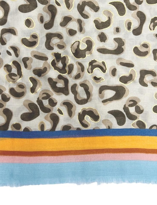 Close up of Leopard Print Scarf
