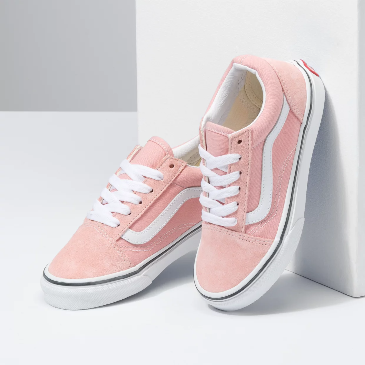 authority sin Publicity VANS OLD SKOOL SHOES POWDER PINK/TRUE WHITE
