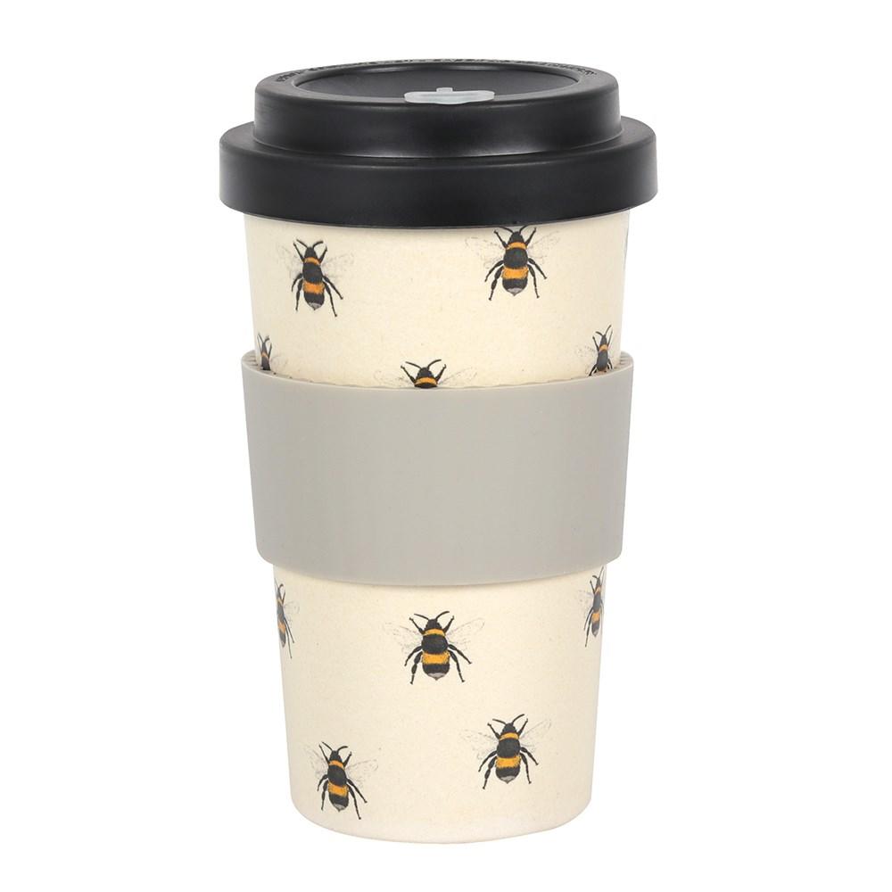 bee print mug and sleeve