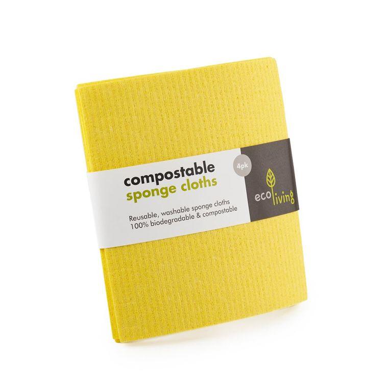 yellow sponge 4 pack