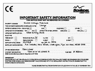 Isokern Notice Plate