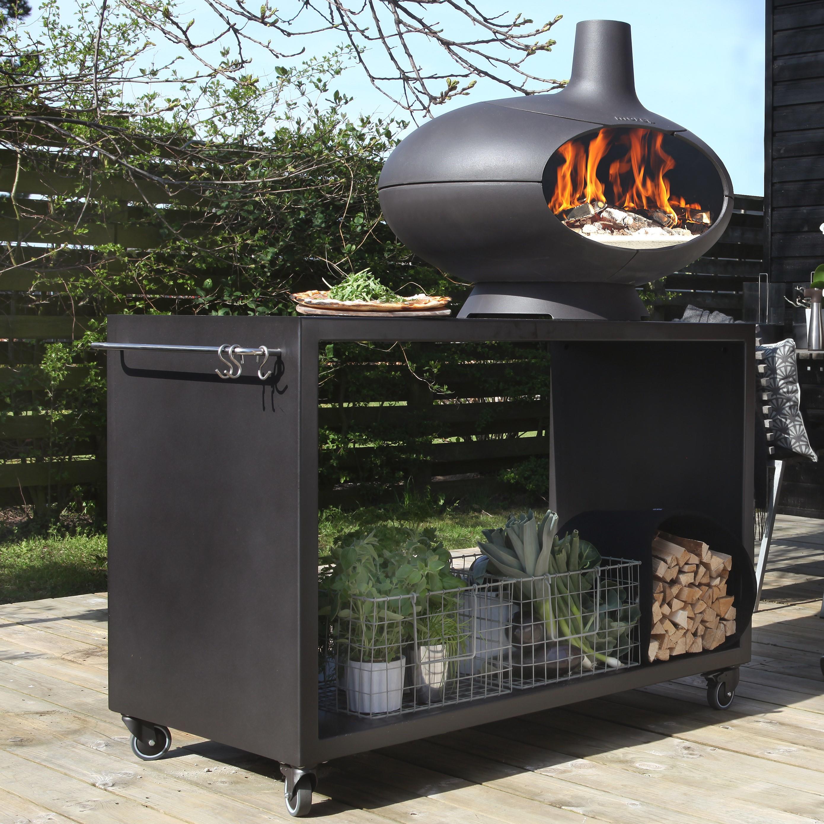 Morso Forno on Large Outdoor Table