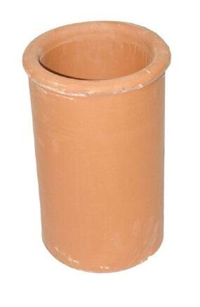 Isokern roll top chimney pot in terracotta or buff