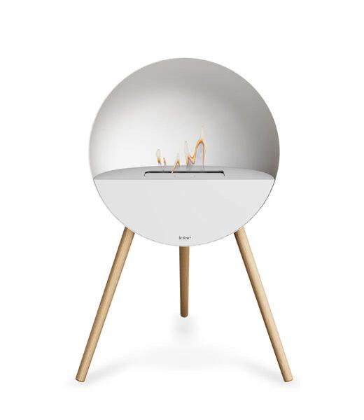 Le Feu Eye Freestanding Bioethanol Fire in White