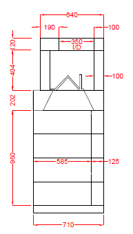 Firechest 1200 side dimensions