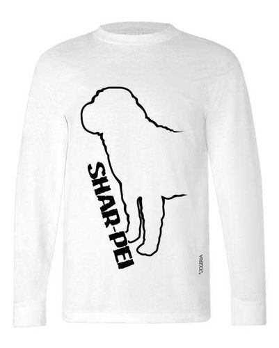 Shar Pei Dog Breed T-Shirt Adult Long-Sleeved Premium Cotton