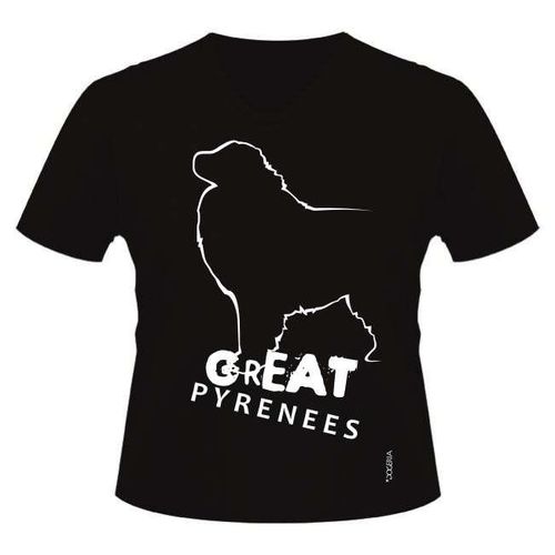 Great Pyrenees T-Shirts Women's V Neck Premium Cotton