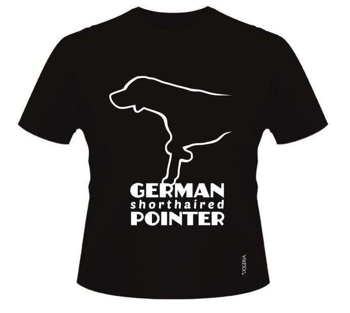 German Shorthaired Pointer T-Shirts Roundneck Cotton