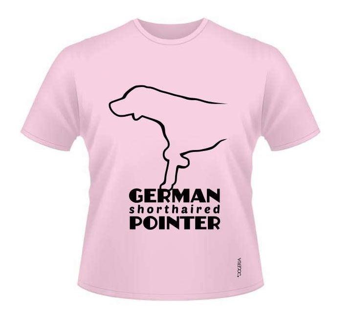 German Shorthaired Pointer T-Shirts Roundneck Cotton