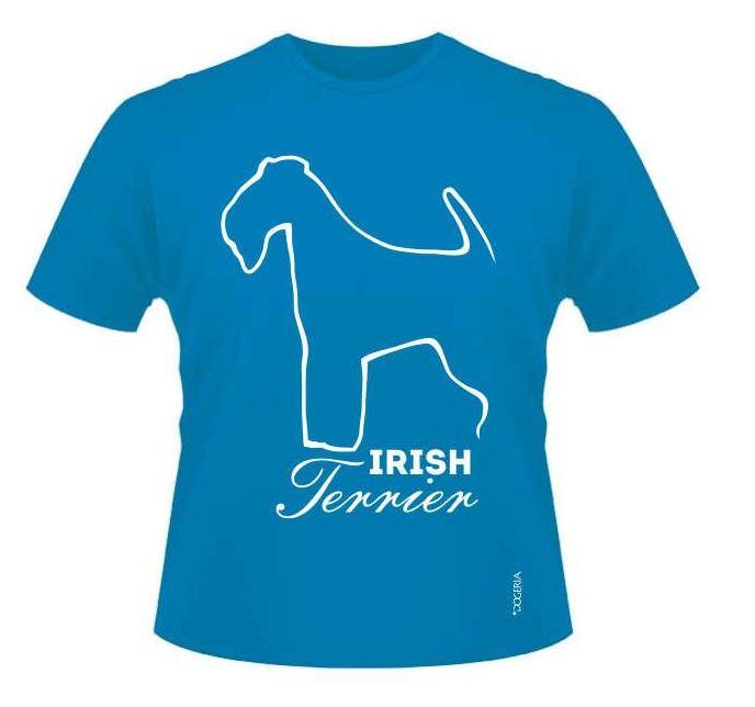 Irish Terrier T-Shirts Roundneck Heavy Cotton